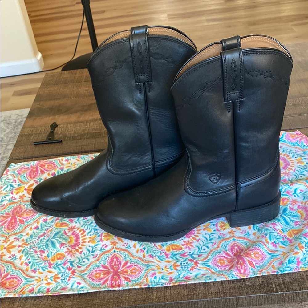 Ariat Black Leather Men's Boots